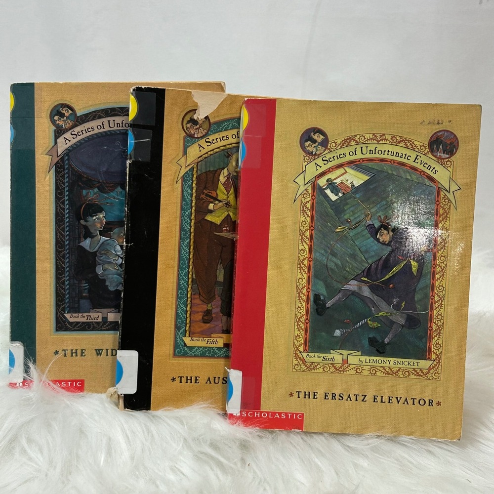 A Series of Unfortunate Events Books 3 5 6 Lemony Snicket Paperback Lot‎